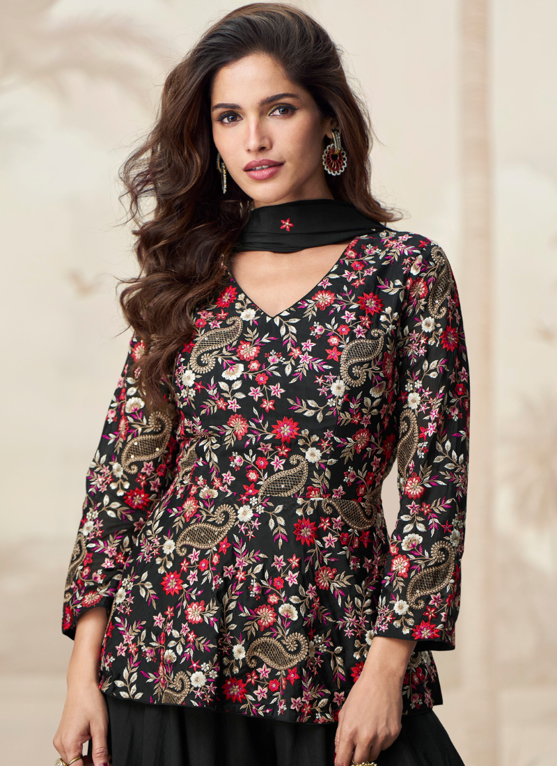 buy nline plazzo suit for wedding