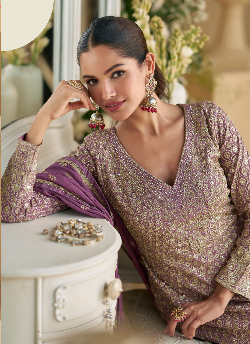 Anarkali with Palazzo Party Wear