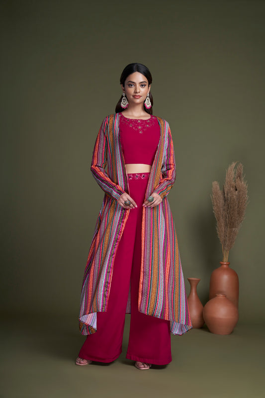 Rani Georgette Koti Style Palazzo Collection