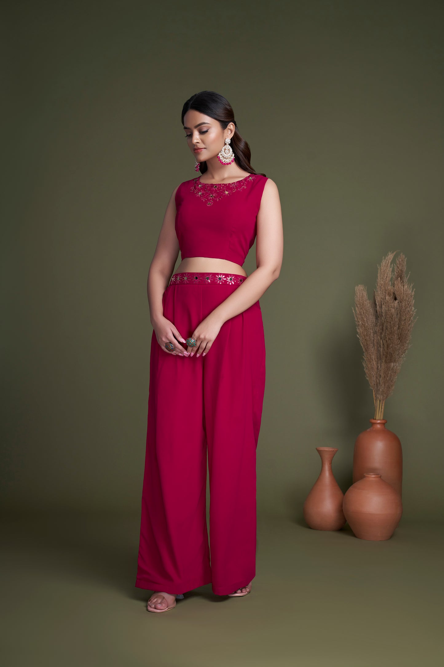 Rani Georgette Koti Style Palazzo Collection