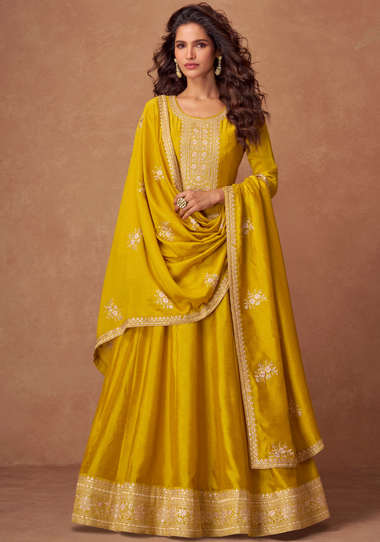 anarkali suit party wear