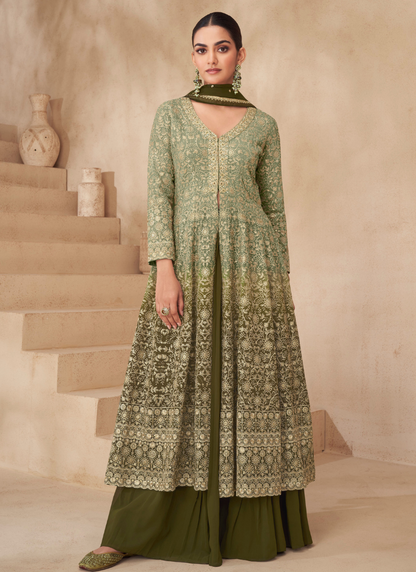 Buy Designer Georgette Sharara Suits