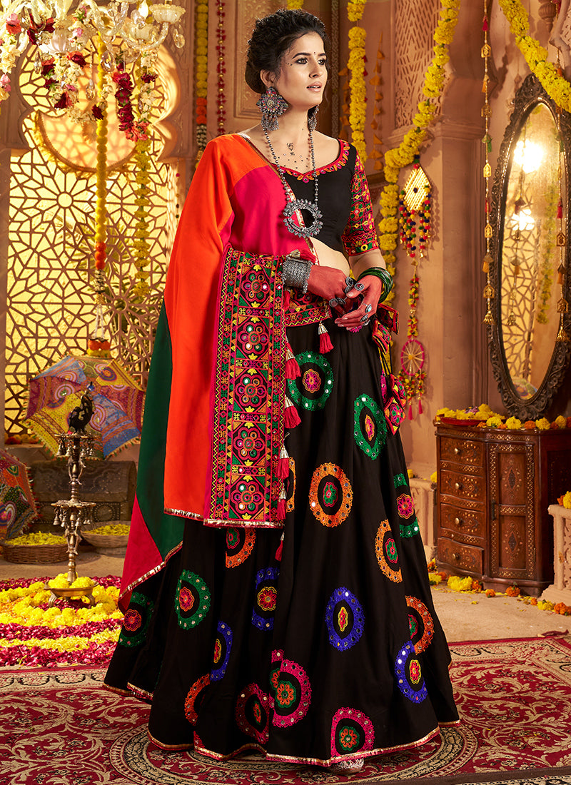 Black Chaniya Choli for Garba Nights – Bold & Traditional Festive Wear