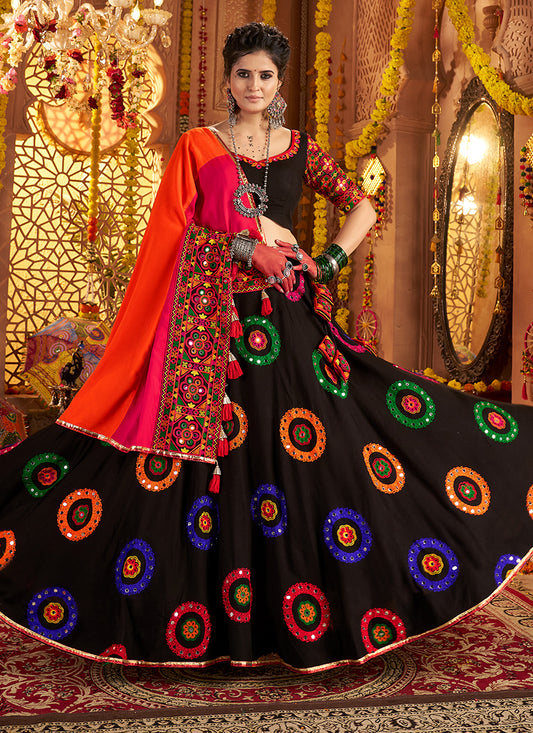 Black Chaniya Choli for Garba Nights – Bold & Traditional Festive Wear