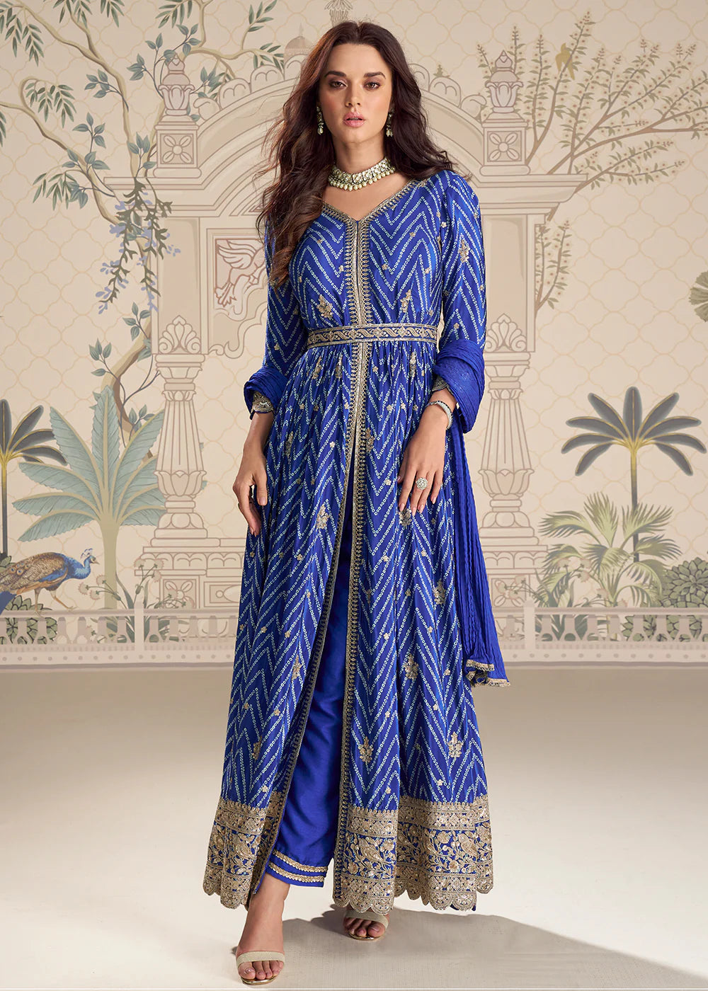 Buy Royal Blue Anarkali Suit Online