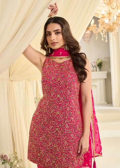 pakistani festival pink sharara suit online
