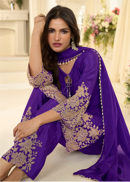 chinnon silk festive outfit