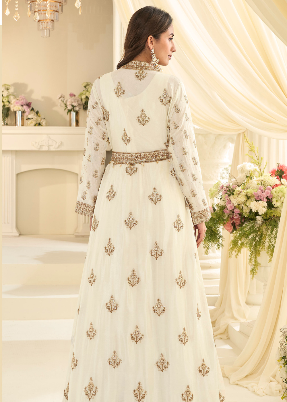 chinnon silk festive gown