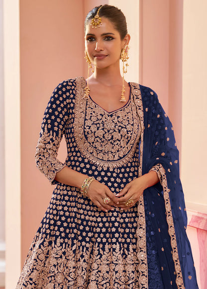 Shop Indian Wedding Navy Outfit