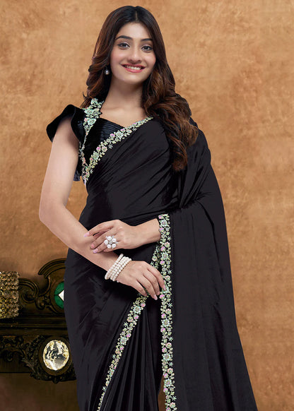 indian wedding saree black buy usa