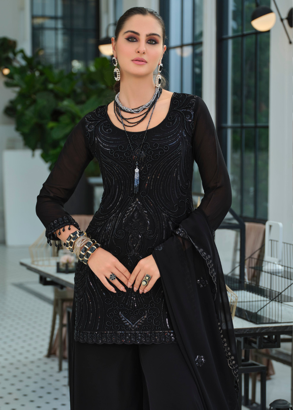 buy ready to wear indian dress black usa