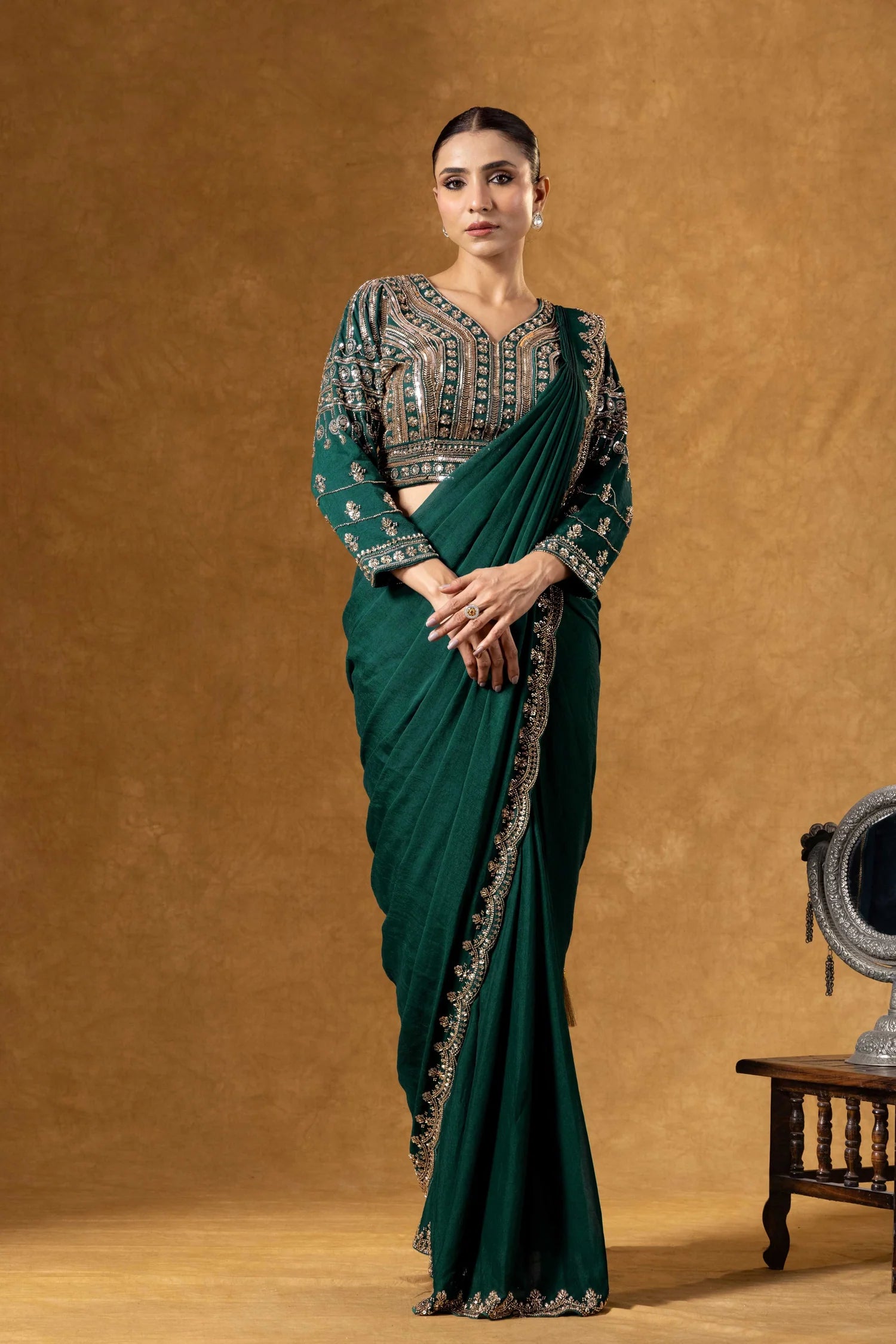 designer ready to wear saree online