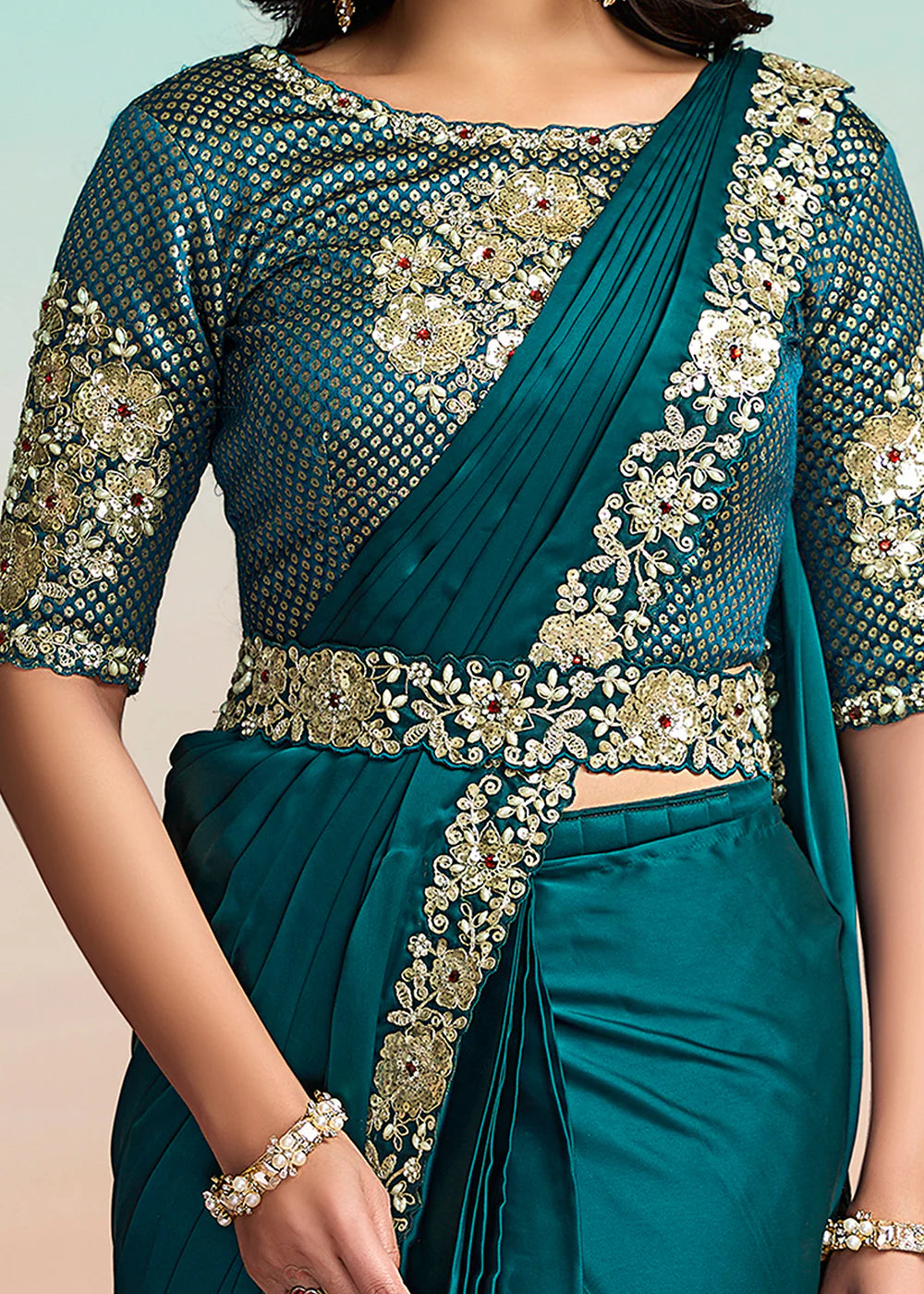 wedding guest indian saree green canada