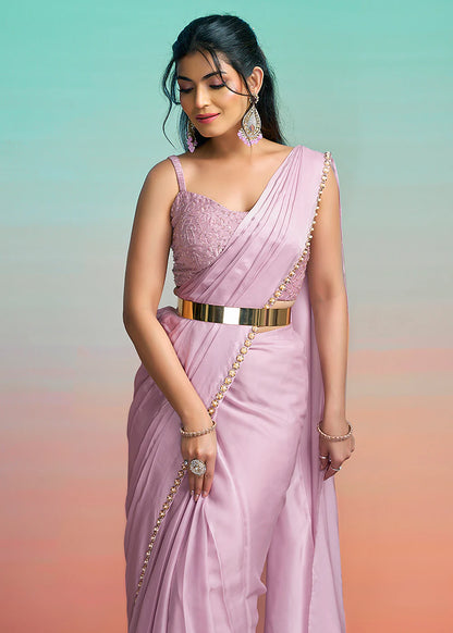 wedding guest indian saree lavender canada