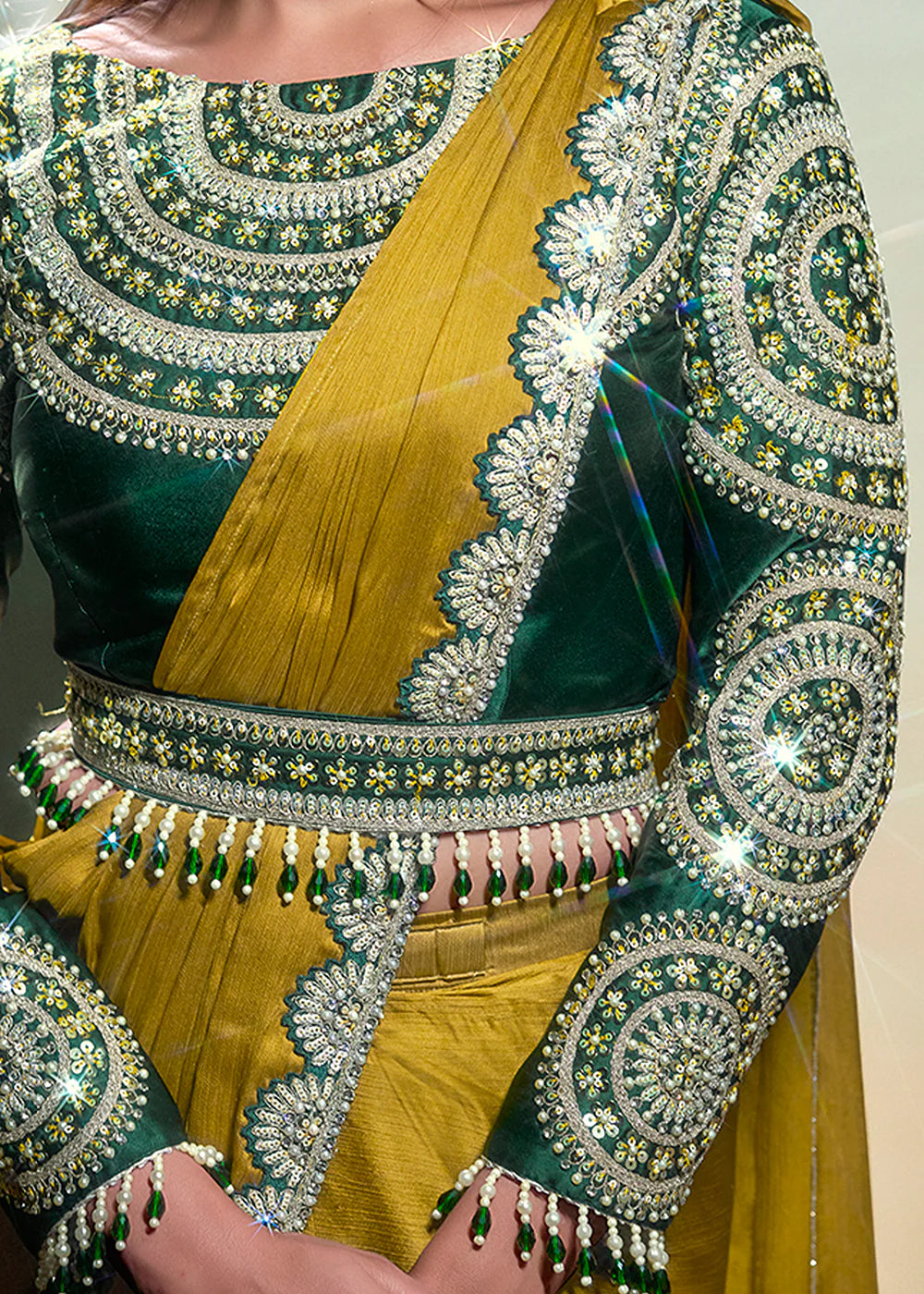 wedding guest indian saree mustard canada
