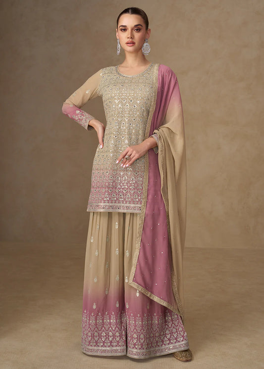 shop ombre sharara suit wedding