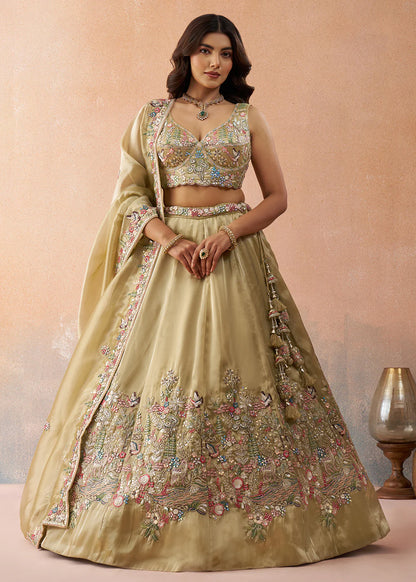 shop champagne gold lehenga choli