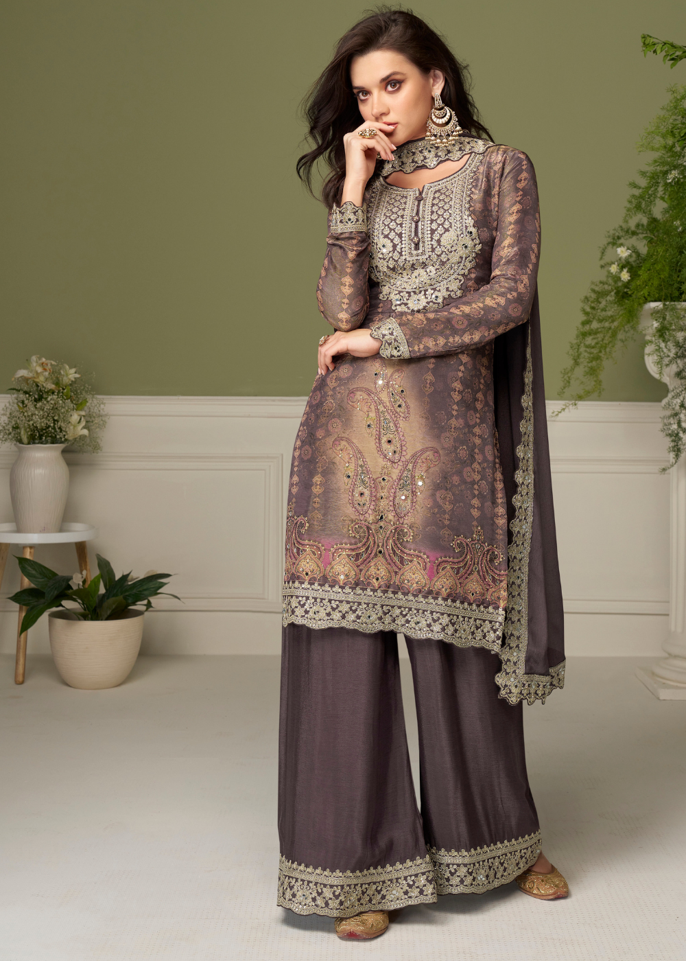 shop coffee brown indian wedding outfit canada