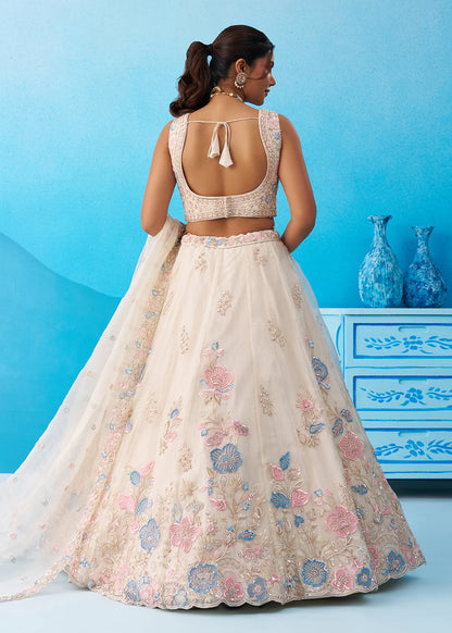 buy cream lehenga online