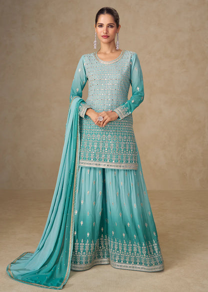 shop ombre sharara suit wedding