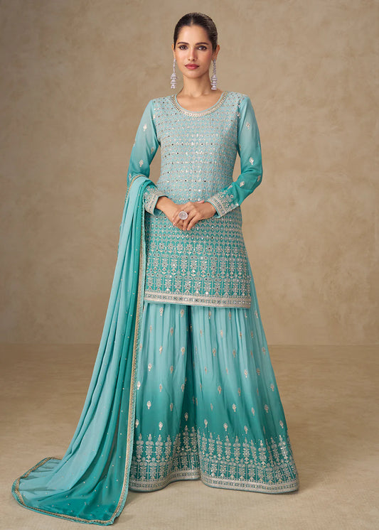 shop ombre sharara suit wedding