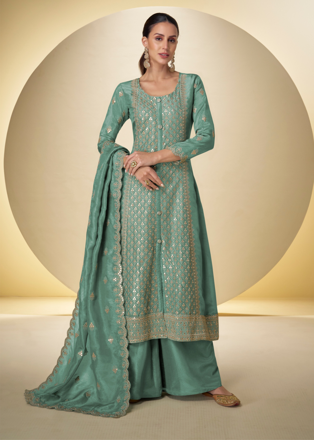 shop mint green pakistani wedding outfit canada