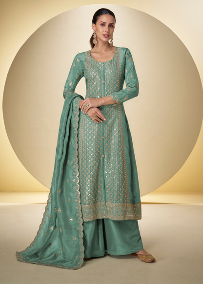 shop mint green pakistani wedding outfit canada