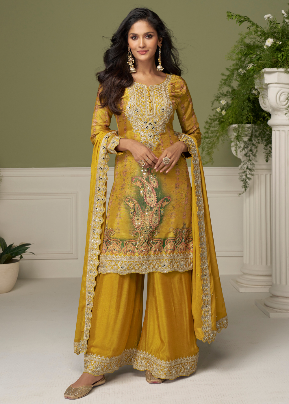 shop mustard yellow indian wedding outfit canada