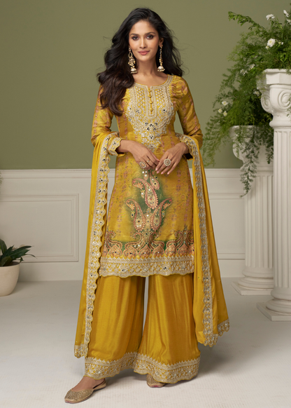 shop mustard yellow indian wedding outfit canada