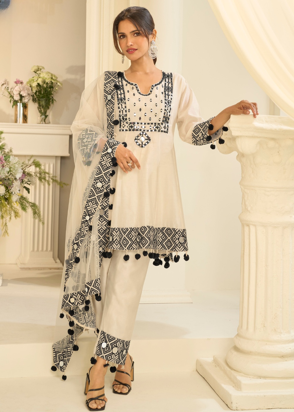 shop off white pant style suit women