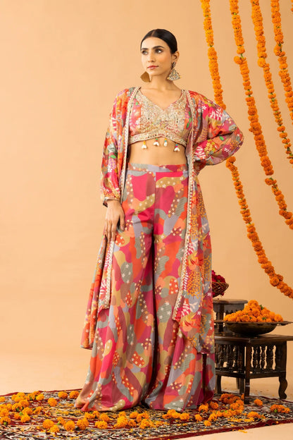shop printed sharara haldi outfit uk