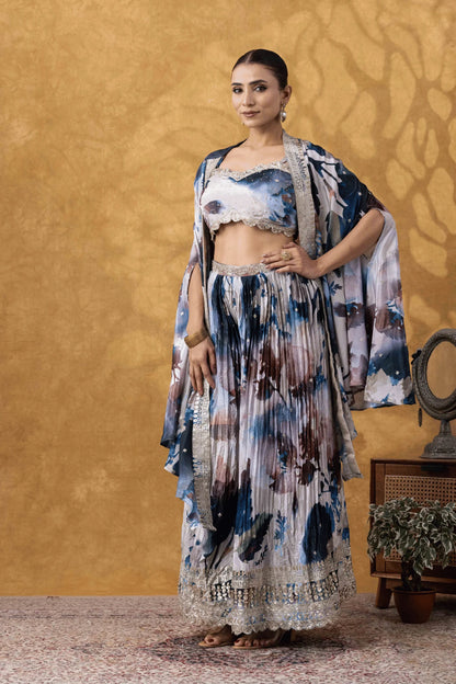 shop designer ethnic wear uk multicolor sharara set