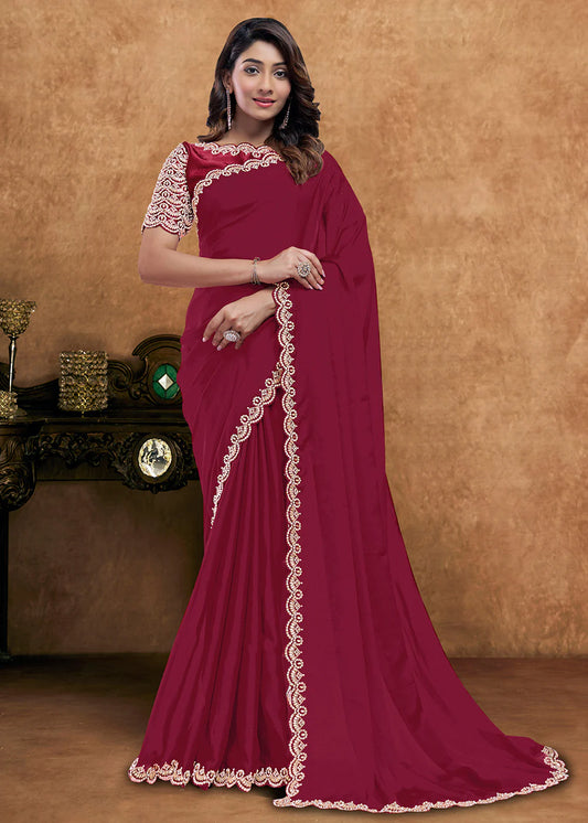 shop maroon saree online usa