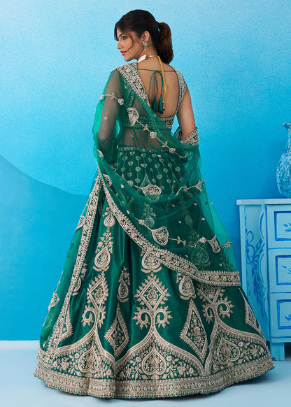 buy rama green lehenga online usa
