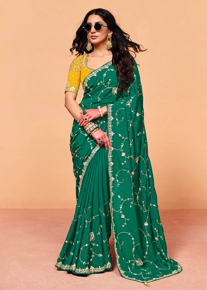 shop embroidered saree wedding uk