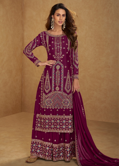 shop rani pink designer palazzo suit canada
