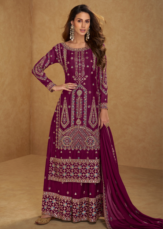 shop rani pink designer palazzo suit canada