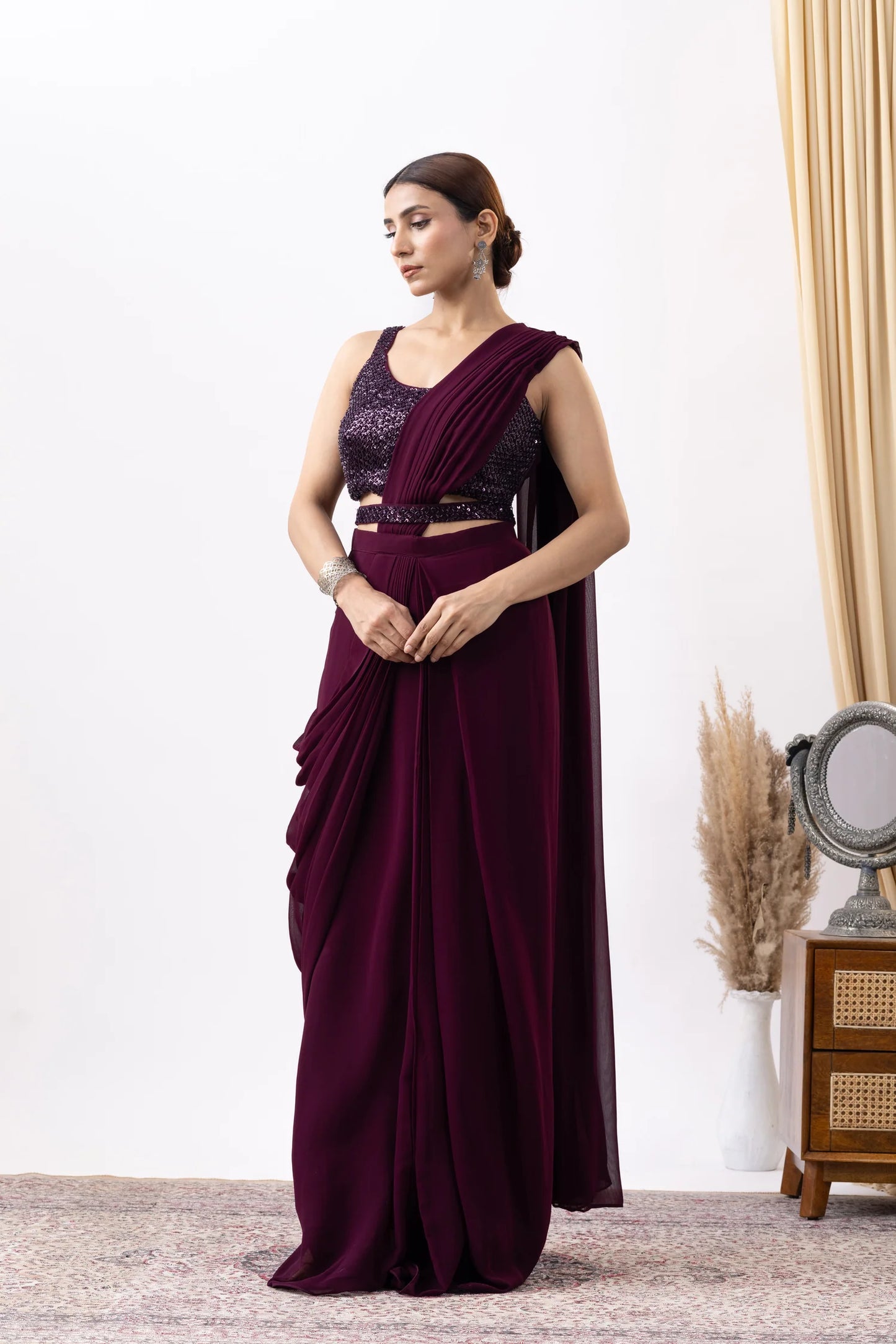 designer saree set canada ready to wear wedding outfit