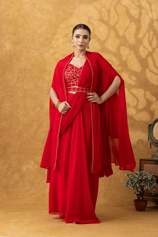 designer drape saree canada online