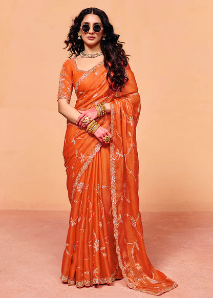 shop embroidered saree wedding uk