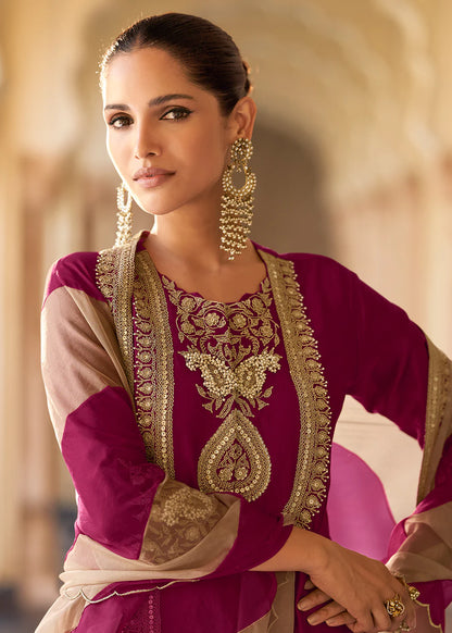 shop magenta gharara usa