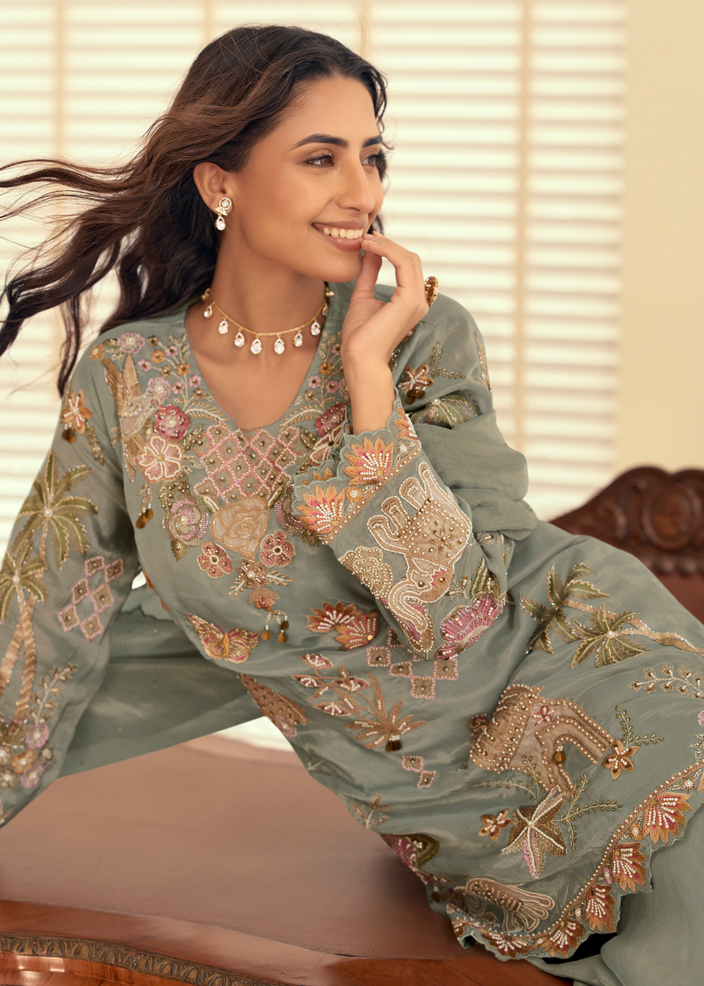 shop reception palazzo suit