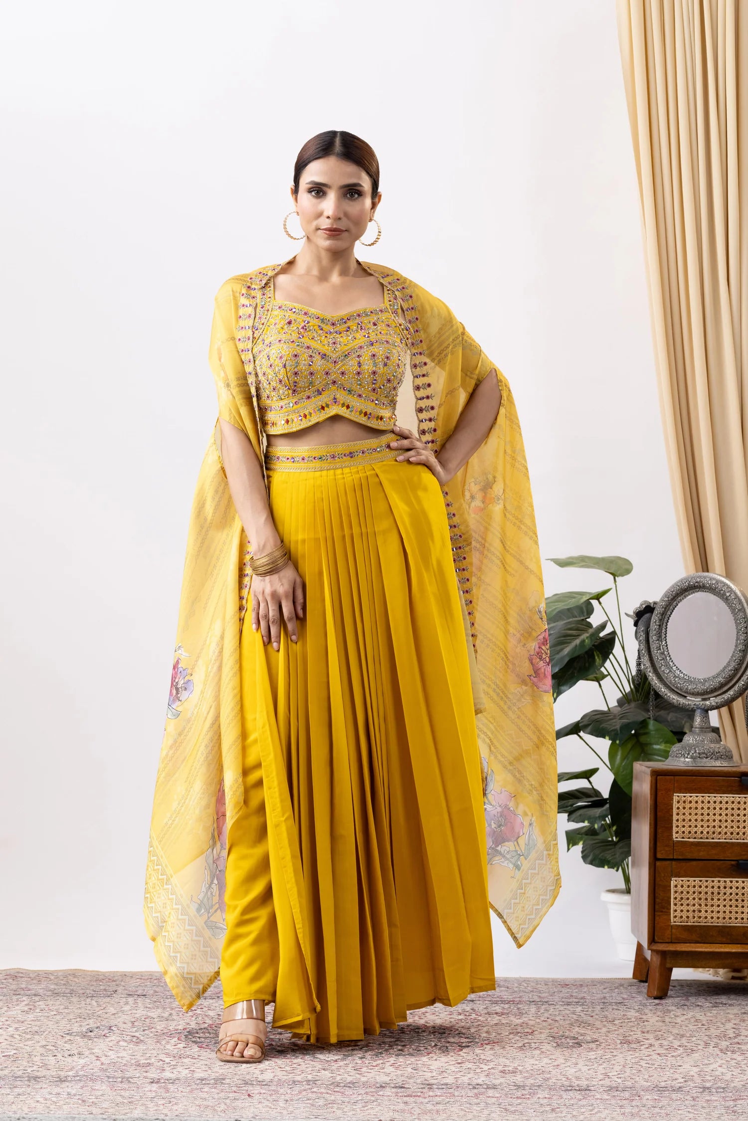 shop designer cape skirt set uk indian wedding wear