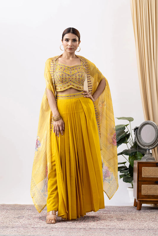 shop designer cape skirt set uk indian wedding wear