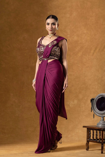 shop cocktail saree for women