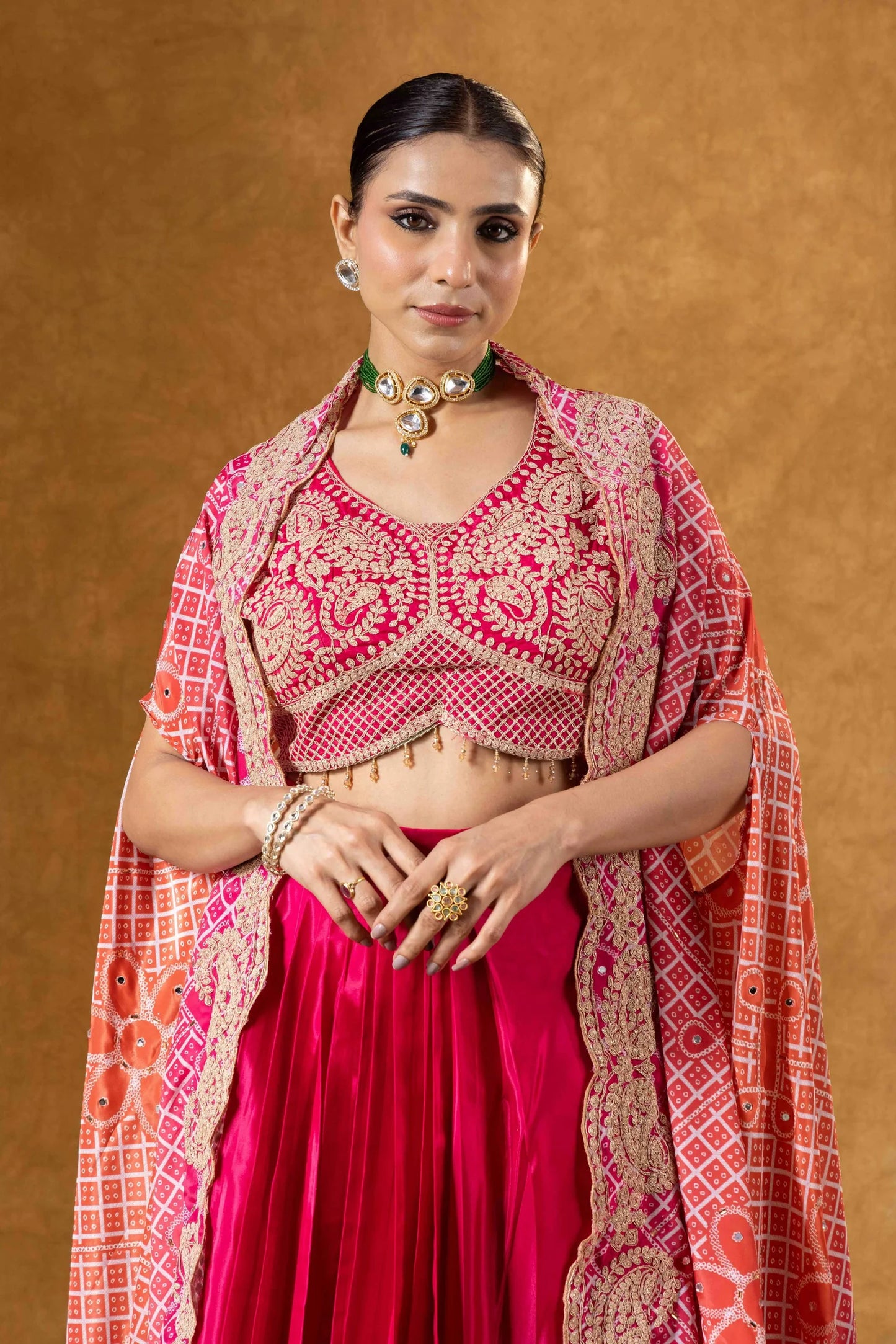 indian wedding cape outfit usa
