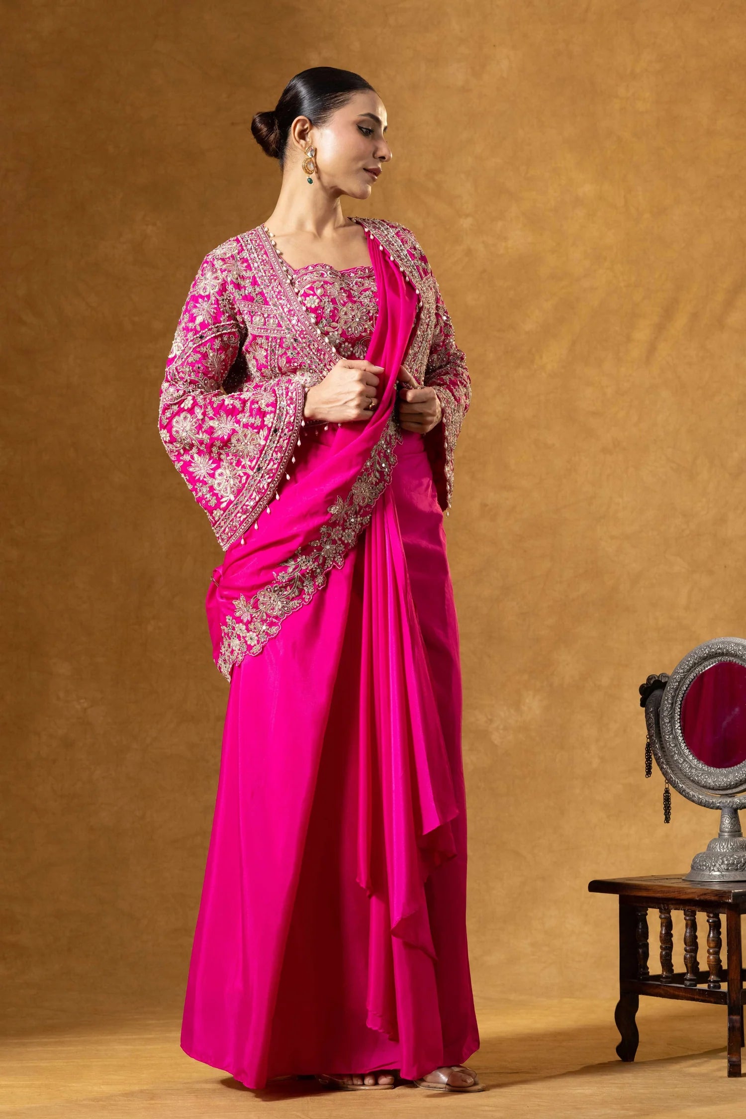 indian reception saree outfit usa