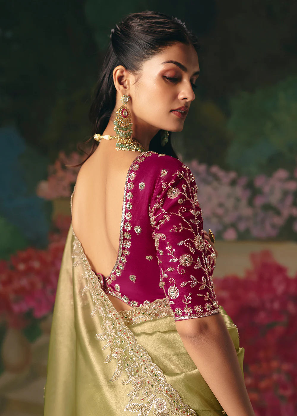luxury ethnic saree women wedding shopping