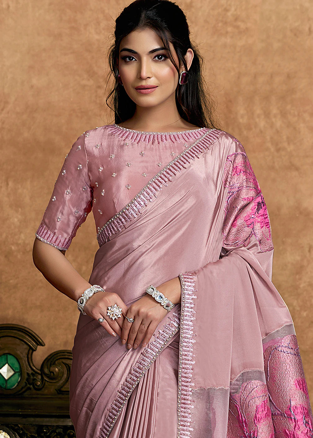 indian wedding saree pink buy usa