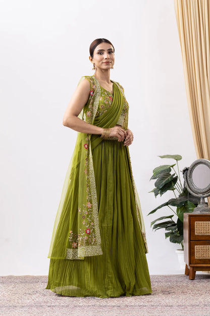 buy indian jacket saree online pakistani festival outfit